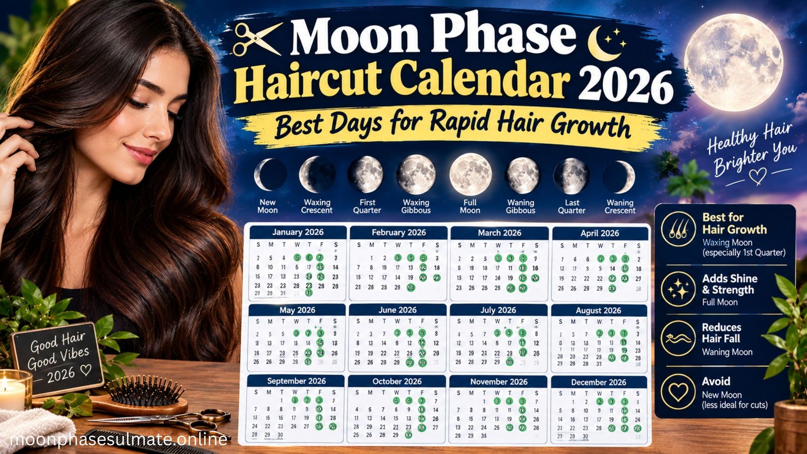 moon phase haircut calendar